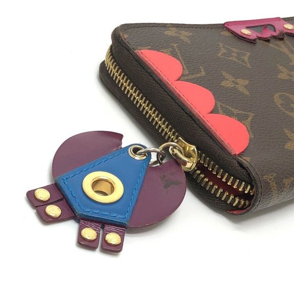 Authentic LOUIS VUITTON M61364 Monogram zippywallet totem Long Wallet MonogramCa - Picture 5 of 16